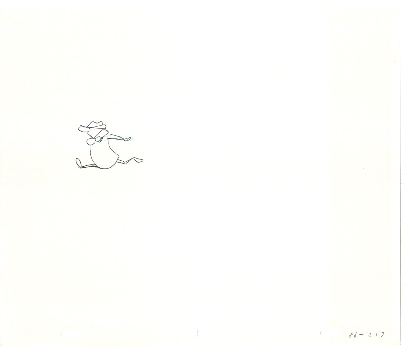 Sesame Street Two Cel Drawings Detective Anticipation Production Cartoon Ivanick 1989 DD271