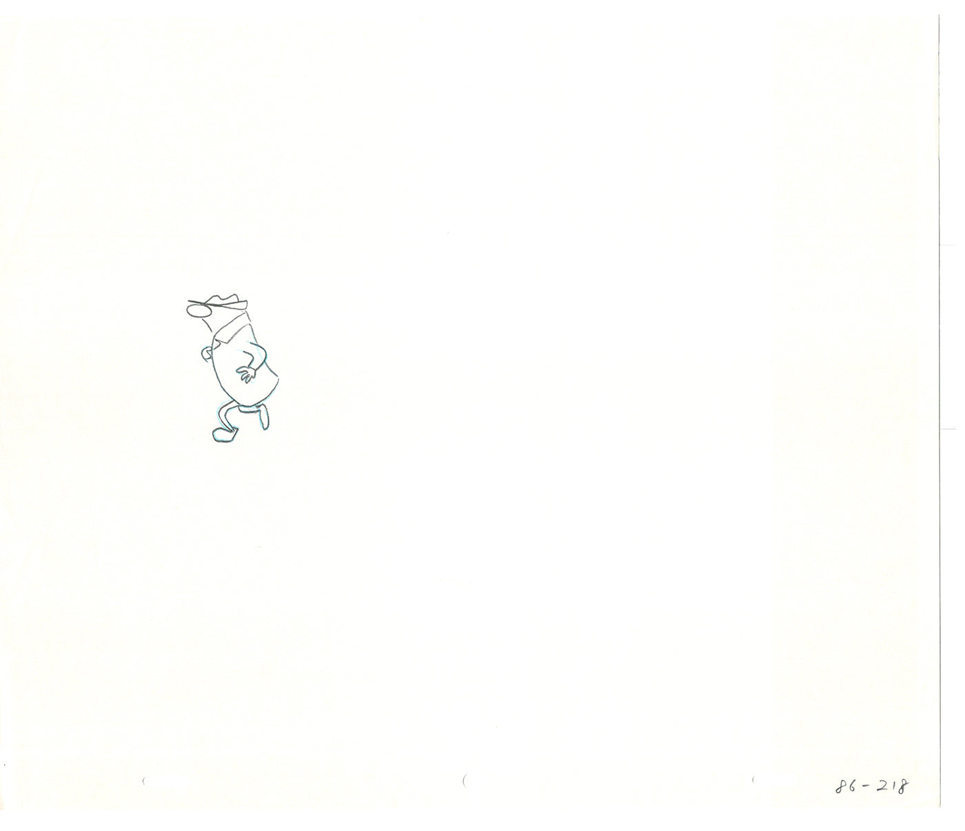 Sesame Street Two Cel Drawings Detective Anticipation Production Cartoon Ivanick 1989 DD273