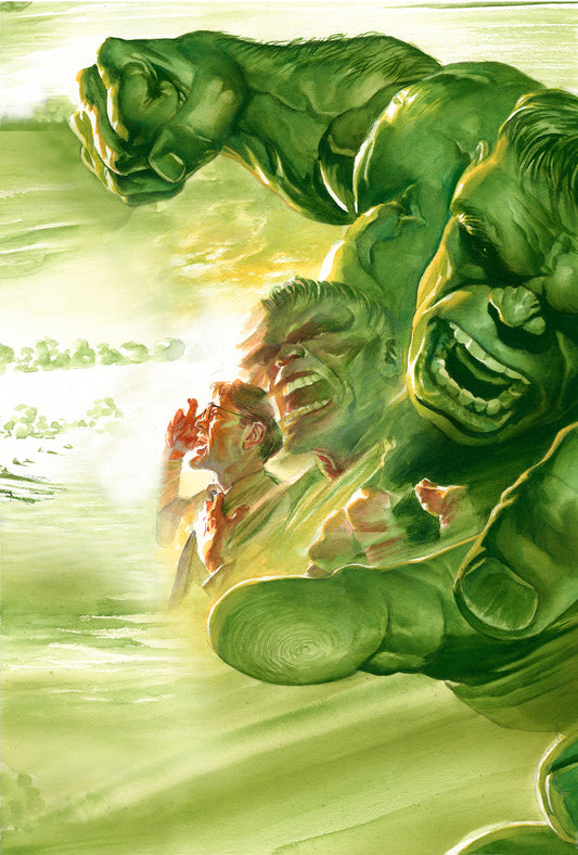 Dimensions The Hulk Alex Ross Signed Marvel SDCC 2026 Exclusive Print on Canvas Limited Edition of 5 Printers Proof Edition
