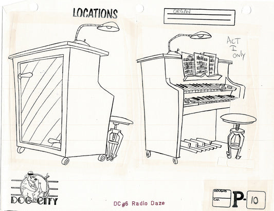 Dog City Grp of 3 Animation Model Sheets Cartoon Henson Fox Nelvana 1992-4 A-016