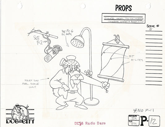 Dog City Grp of 3 Animation Model Sheets Cartoon Henson Fox Nelvana 1992-4 A-019