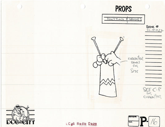 Dog City Grp of 3 Animation Model Sheets Cartoon Henson Fox Nelvana 1992-4 A-022