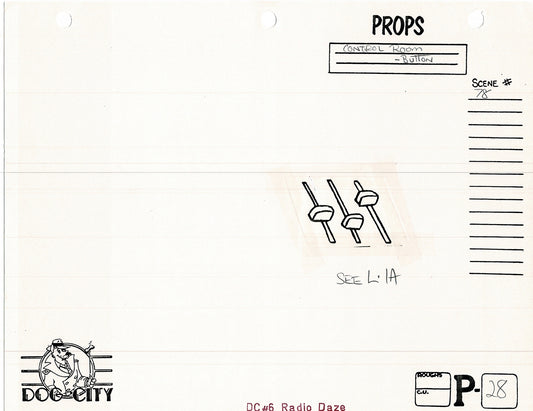 Dog City Grp of 3 Animation Model Sheets Cartoon Henson Fox Nelvana 1992-4 A-037