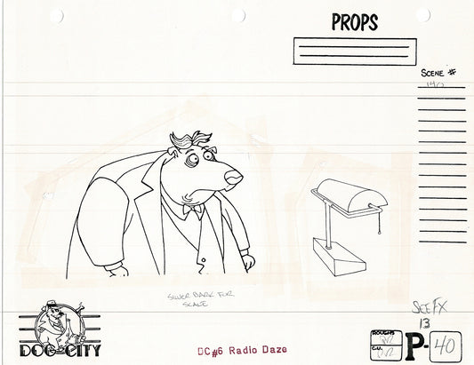 Dog City Grp of 3 Animation Model Sheets Cartoon Henson Fox Nelvana 1992-4 A-046