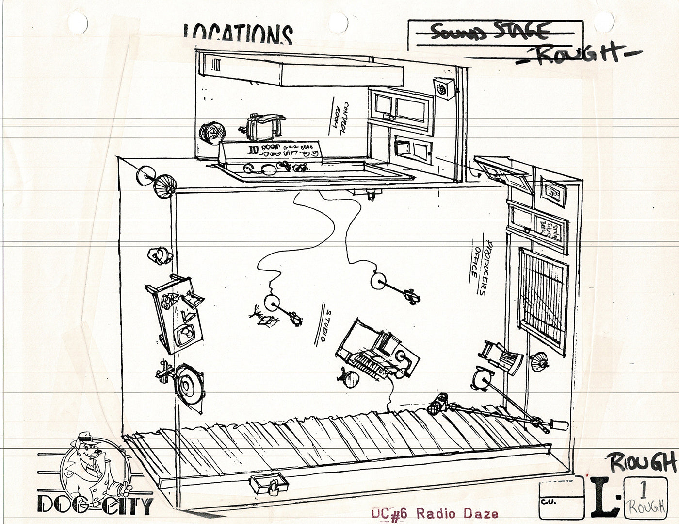 Dog City Grp of 3 Animation Model Sheets Cartoon Henson Fox Nelvana 1992-4 A-073