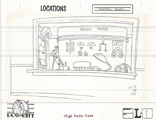 Dog City Grp of 3 Animation Model Sheets Cartoon Henson Fox Nelvana 1992-4 A-076