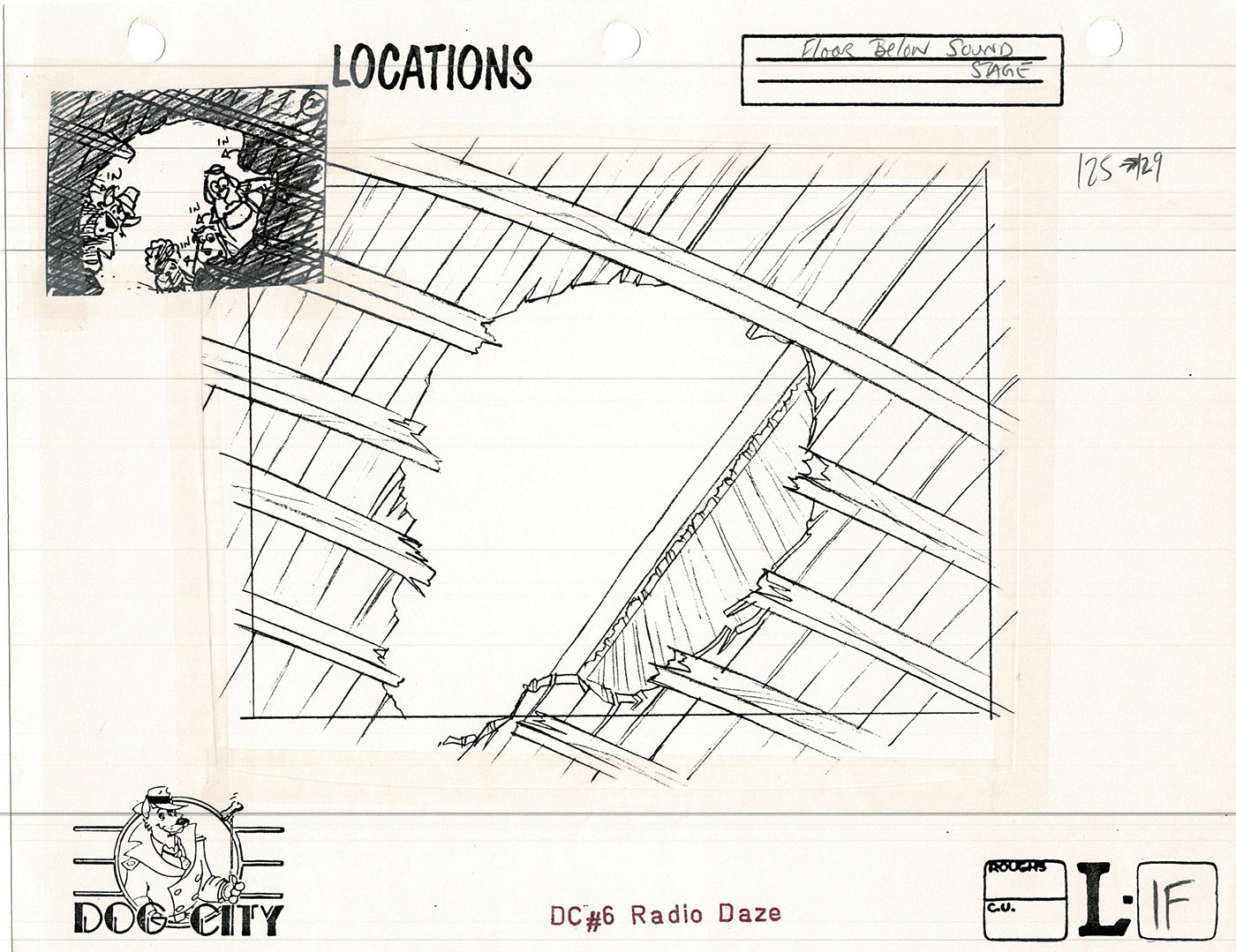 Dog City Grp of 3 Animation Model Sheets Cartoon Henson Fox Nelvana 1992-4 A-082
