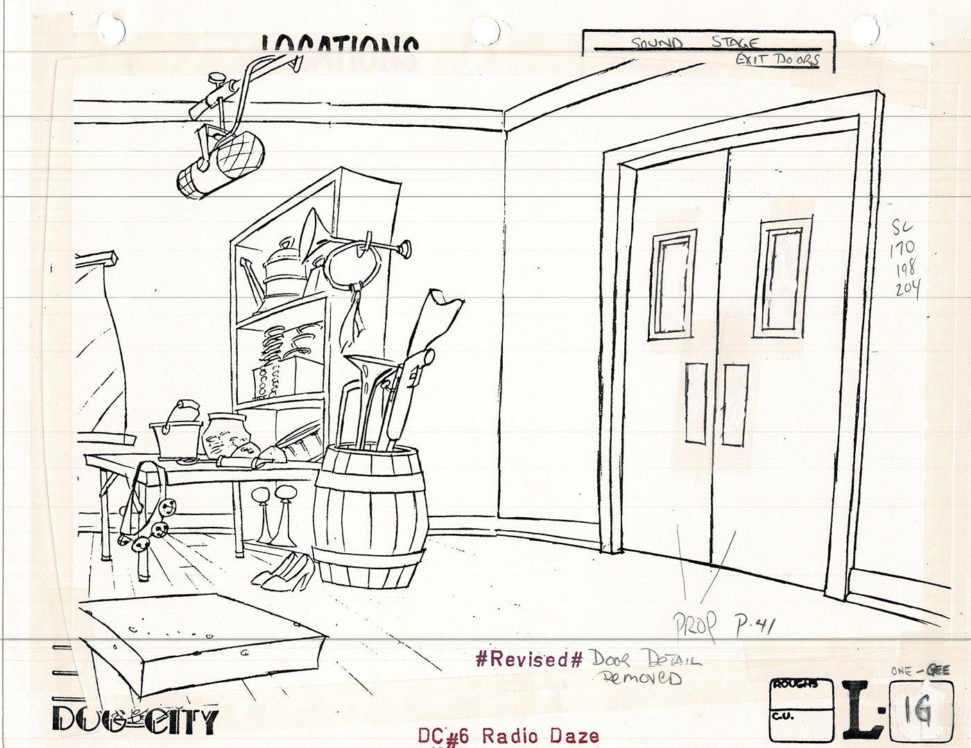 Dog City Grp of 3 Animation Model Sheets Cartoon Henson Fox Nelvana 1992-4 A-082