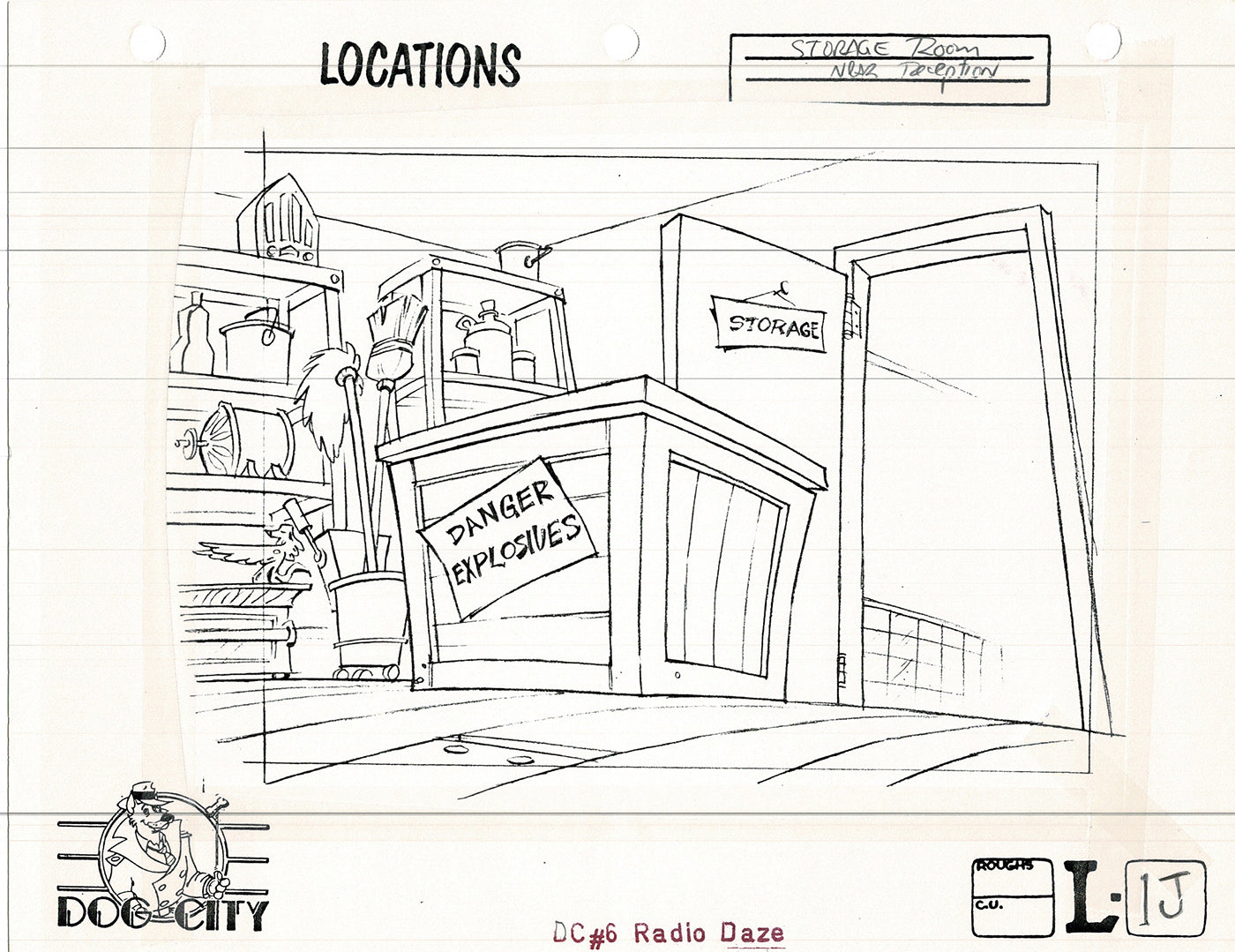 Dog City Grp of 3 Animation Model Sheets Cartoon Henson Fox Nelvana 1992-4 A-085