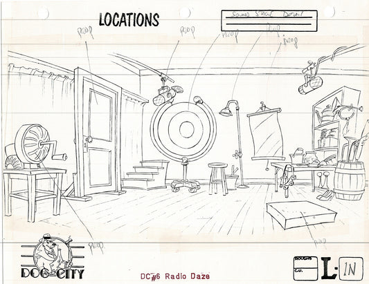 Dog City Grp of 3 Animation Model Sheets Cartoon Henson Fox Nelvana 1992-4 A-088