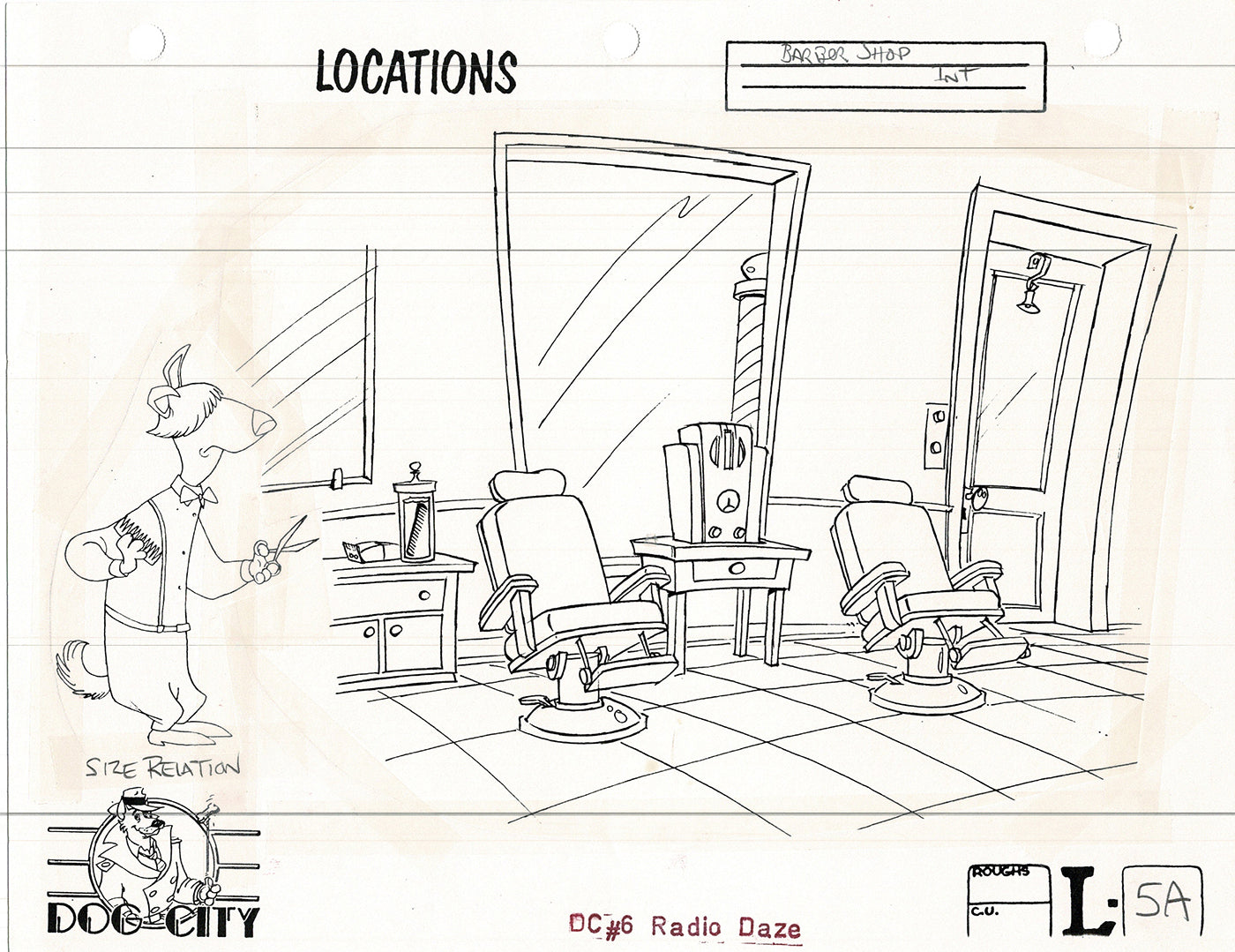 Dog City Grp of 3 Animation Model Sheets Cartoon Henson Fox Nelvana 1992-4 A-097