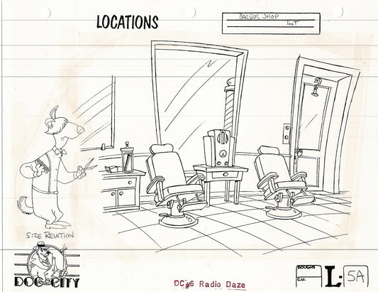 Dog City Grp of 3 Animation Model Sheets Cartoon Henson Fox Nelvana 1992-4 A-097