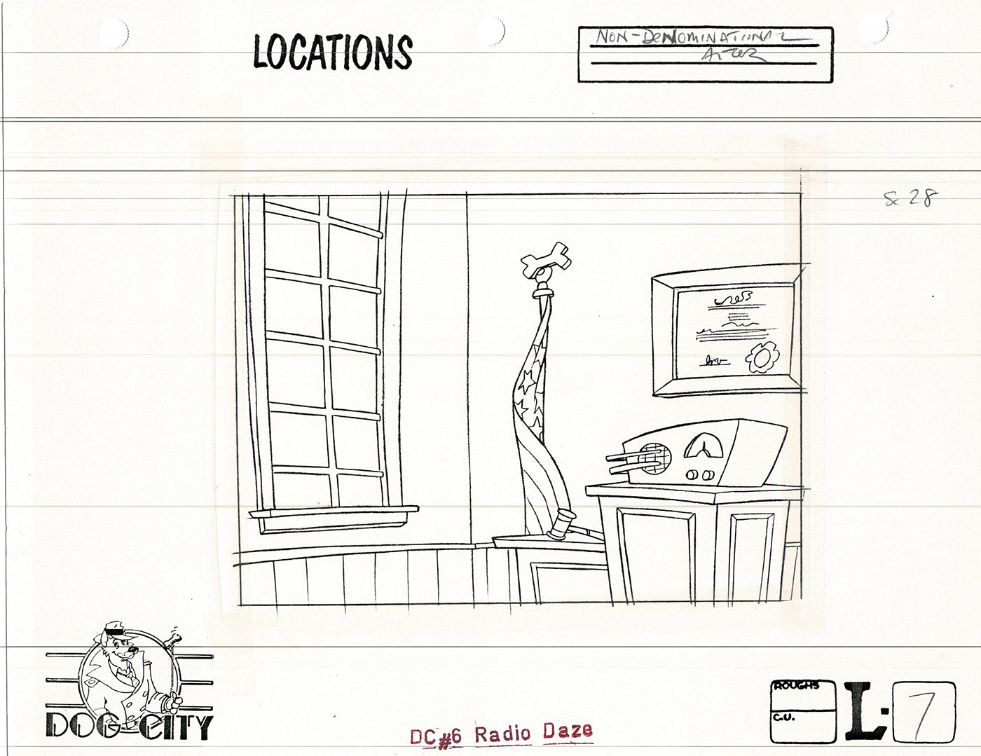 Dog City Grp of 3 Animation Model Sheets Cartoon Henson Fox Nelvana 1992-4 A-097