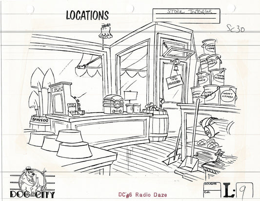 Dog City Grp of 3 Animation Model Sheets Cartoon Henson Fox Nelvana 1992-4 A-103