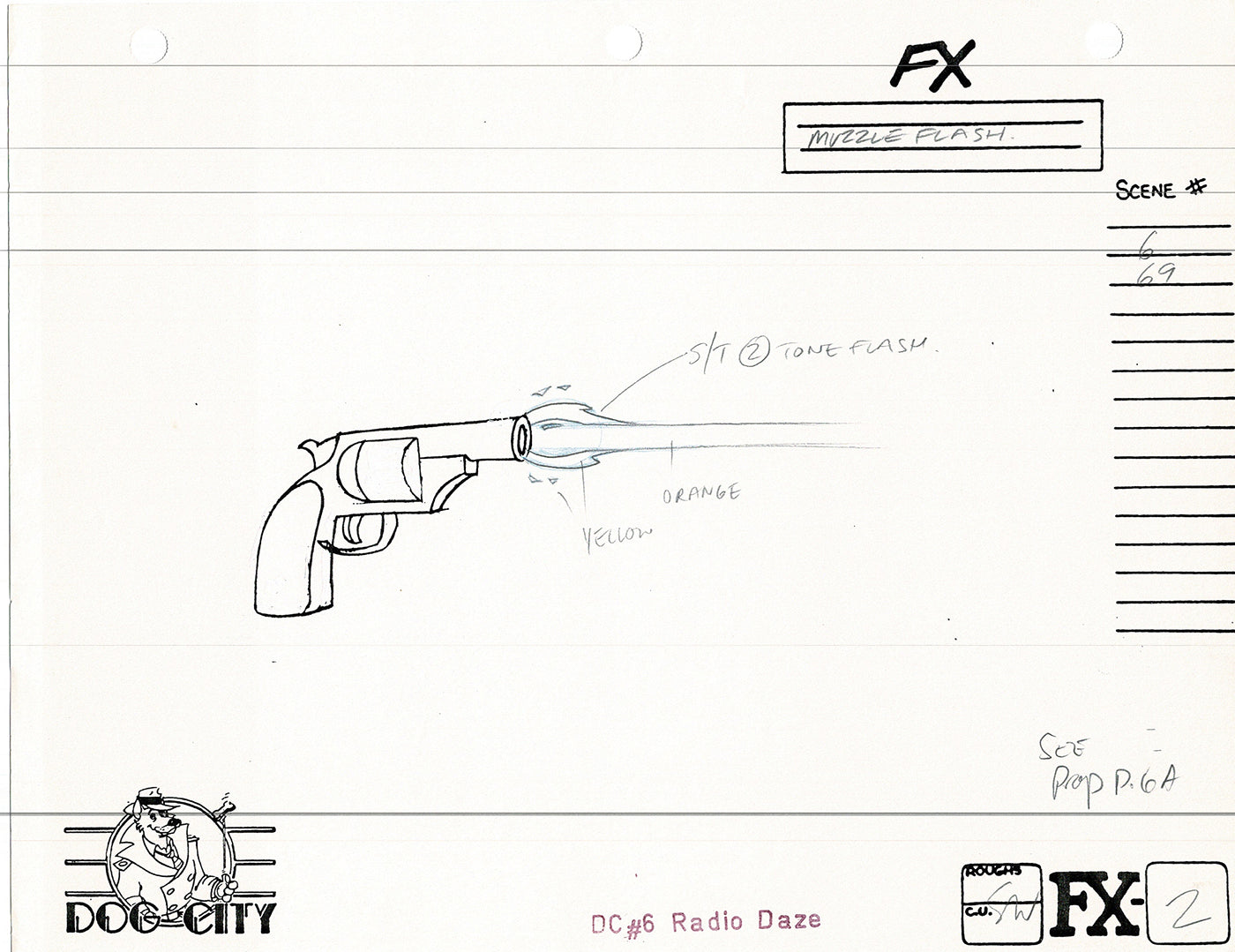 Dog City Grp of 3 Animation Model Sheets Cartoon Henson Fox Nelvana 1992-4 A-115