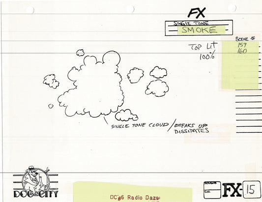 Dog City Grp of 3 Animation Model Sheets Cartoon Henson Fox Nelvana 1992-4 A-127