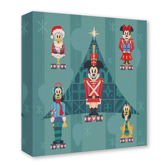 Mickey Mouse Donald Duck Minnie Goofy Christmas Nutcrack Walt Disney Fine Art Eric Doggett Limited Edition of 1500 Treasures on Canvas Print TOC "Waltz of the Fab Five"