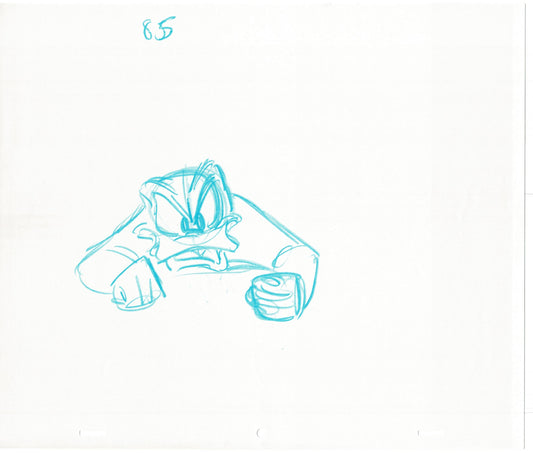 Scrooge McDuck 2 LOT Sport Goofy in Soccermania Production Animation Cel Drawing Walt Disney 1987 R01