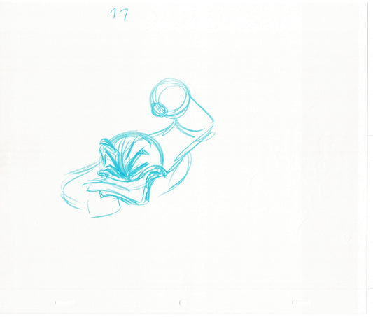 Scrooge McDuck 2 LOT Sport Goofy in Soccermania Production Animation Cel Drawing Walt Disney 1987 R07