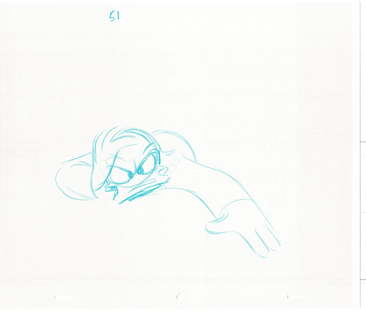 Scrooge McDuck 2 LOT Sport Goofy in Soccermania Production Animation Cel Drawing Walt Disney 1987 R15