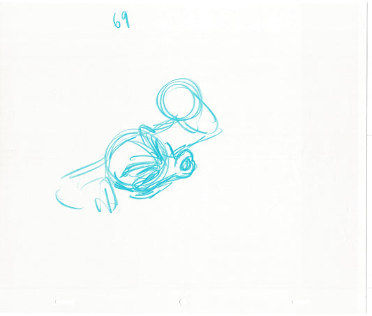 Scrooge McDuck Sport Goofy in Soccermania Production Animation Cel Drawing Walt Disney 1987 R27