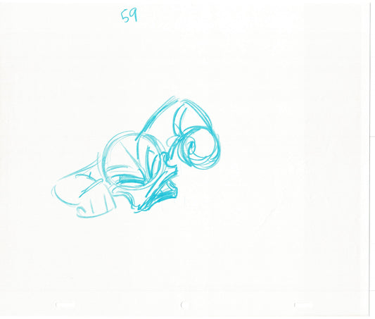 Scrooge McDuck 2 LOT Sport Goofy in Soccermania Production Animation Cel Drawing Walt Disney 1987 R33