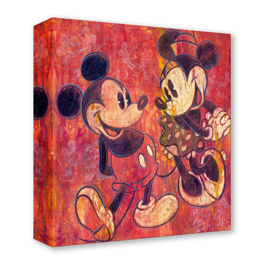 Mickey Mouse Minnie Mouse Walt Disney Fine Art Stephen Fishwick Limited Edition Treasures on Canvas Print TOC "Drawn Together"