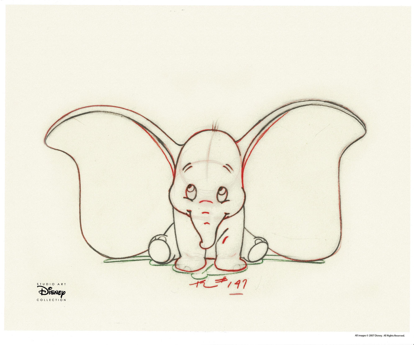 Dumbo Walt Disney Limited Edition Giclee Print 2007 Sold-Out 1 OH