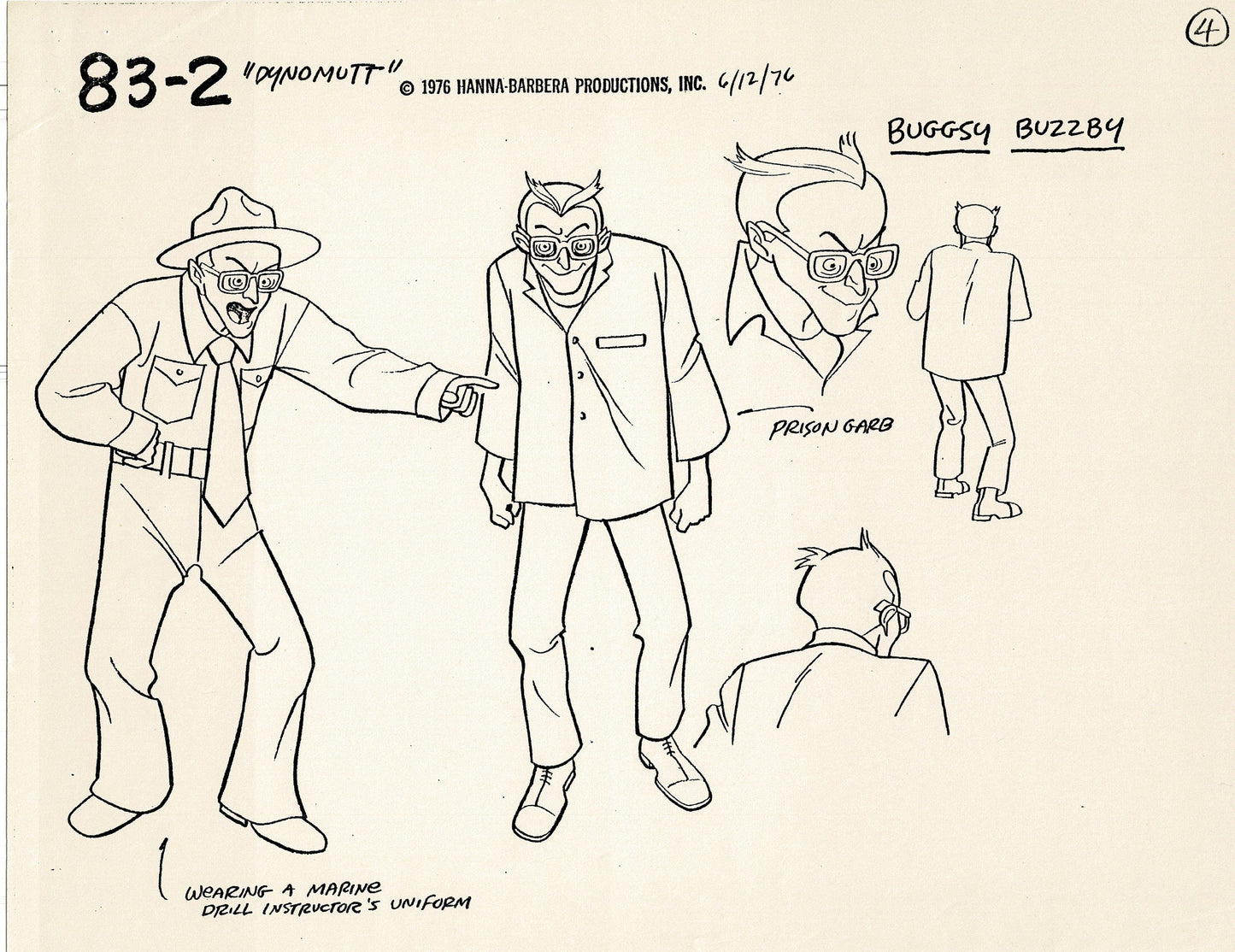 Dyno-Mutt Blue Falcon 1976 Production Model Sheet Copy Lot of 11 Pages from Hanna Barbera 3