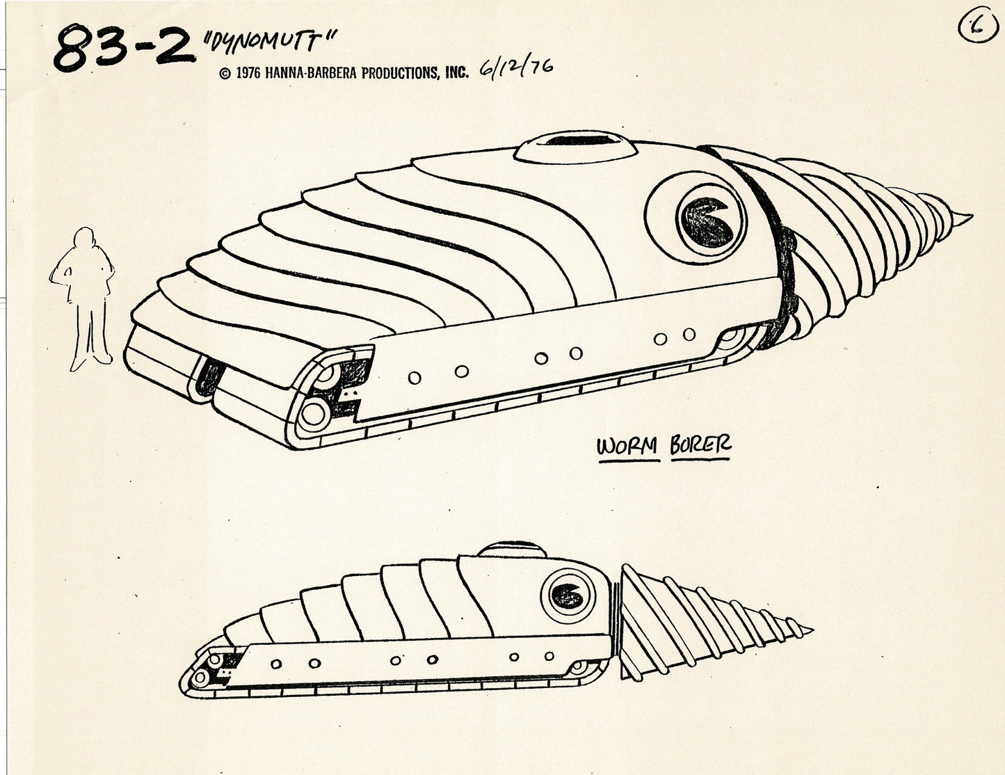 Dyno-Mutt Blue Falcon 1976 Production Model Sheet Copy Lot of 11 Pages from Hanna Barbera 3