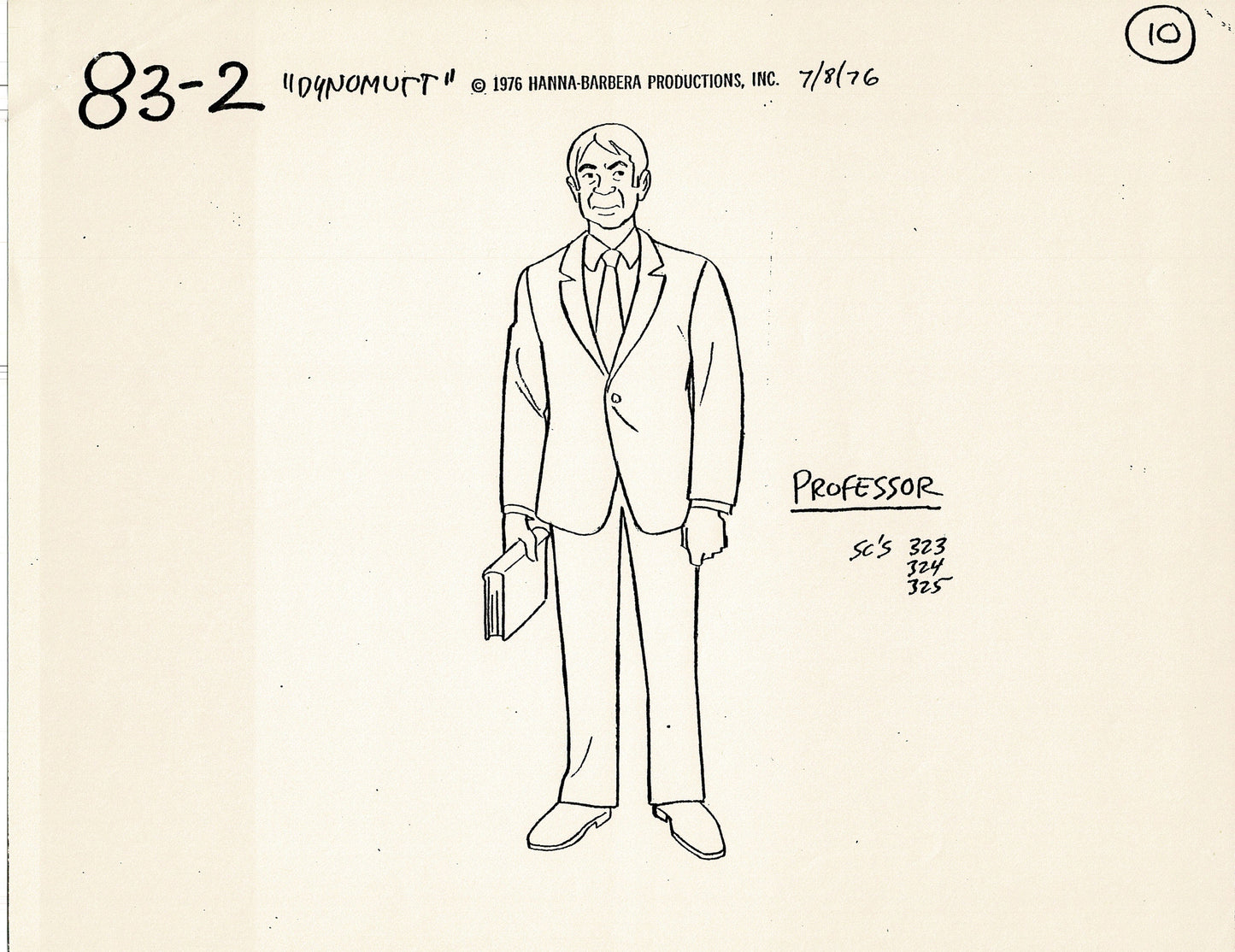 Dyno-Mutt Blue Falcon 1976 Production Model Sheet Copy Lot of 11 Pages from Hanna Barbera 3