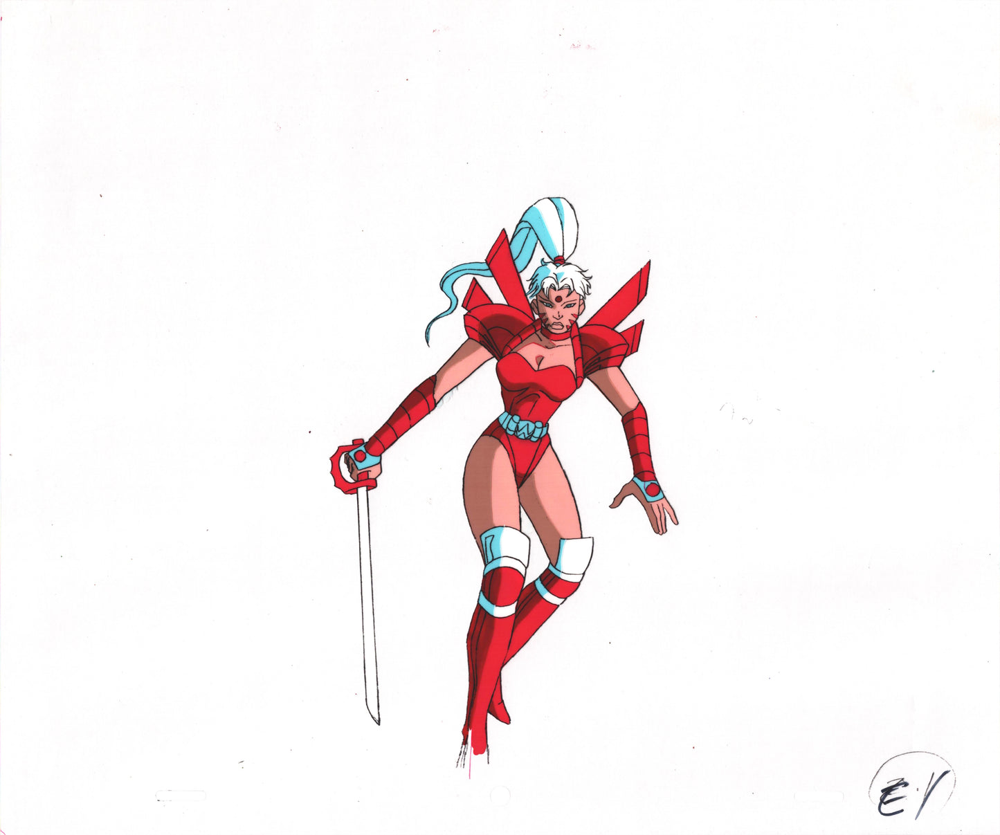 Jim Lee Sexy Zealot WildCATs Production Animation Art Cel Nelvana 1994-5 A-03