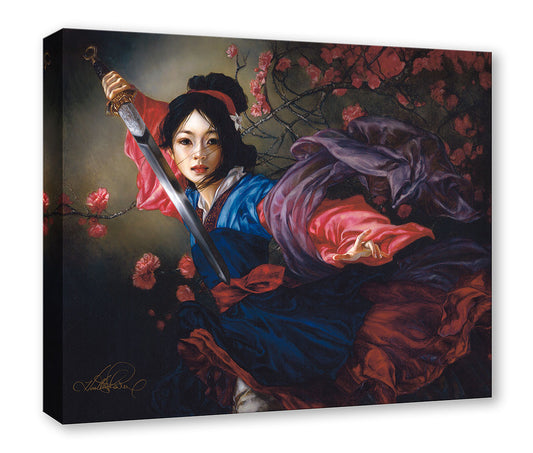 Mulan Walt Disney Fine Art Heather Edwards Limited Edition Treasures on Canvas PREMIERE Print TOCP "The Elegant Warrior"