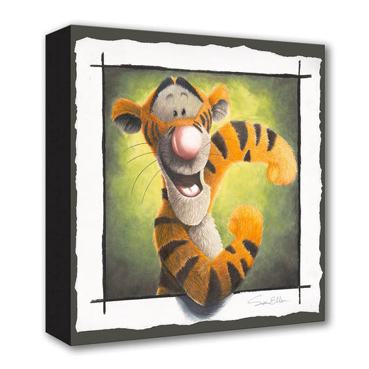 Winnie the Pooh Tigger Walt Disney Fine Art Sophie Ellen Limited Edition of 1500 TOC Treasures on Canvas Print - T-I-double G-E-R