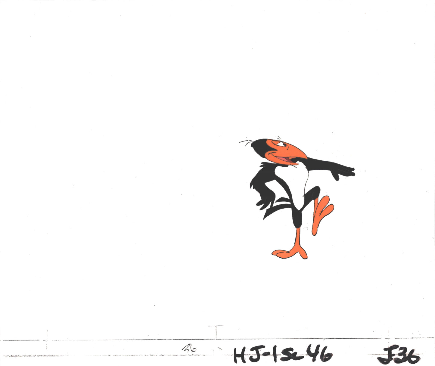 Heckle and Jeckle Production Animation Cel and Drawing Filmation 1979 C-F36