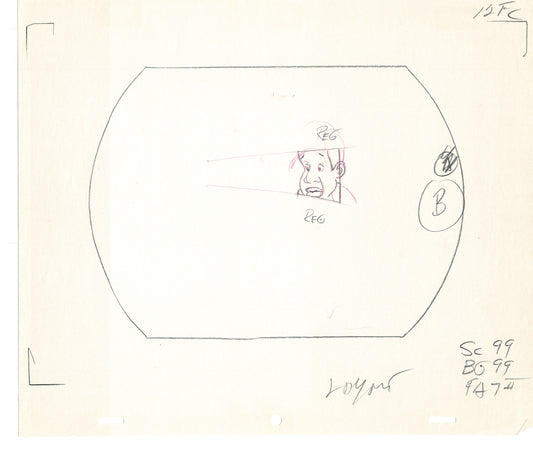 FAT ALBERT & the Gang Production Animation Cel Drawing Filmation 1972-75 dr01