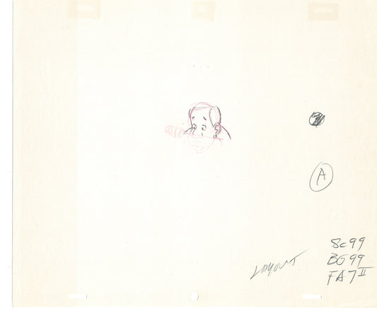 FAT ALBERT & the Gang Production Animation Cel Drawing Filmation 1972-75 dr02