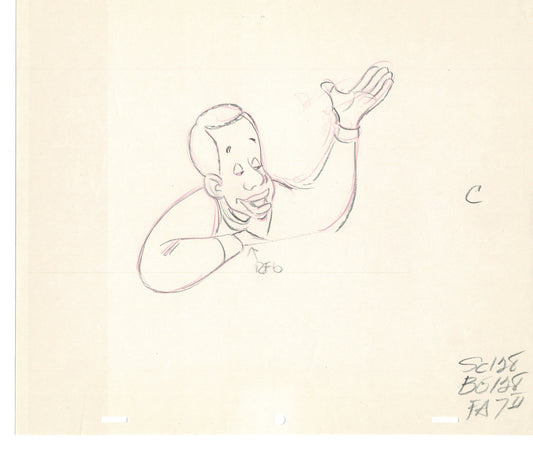 FAT ALBERT & the Gang Production Animation Cel Drawing Filmation 1972-75 dr09