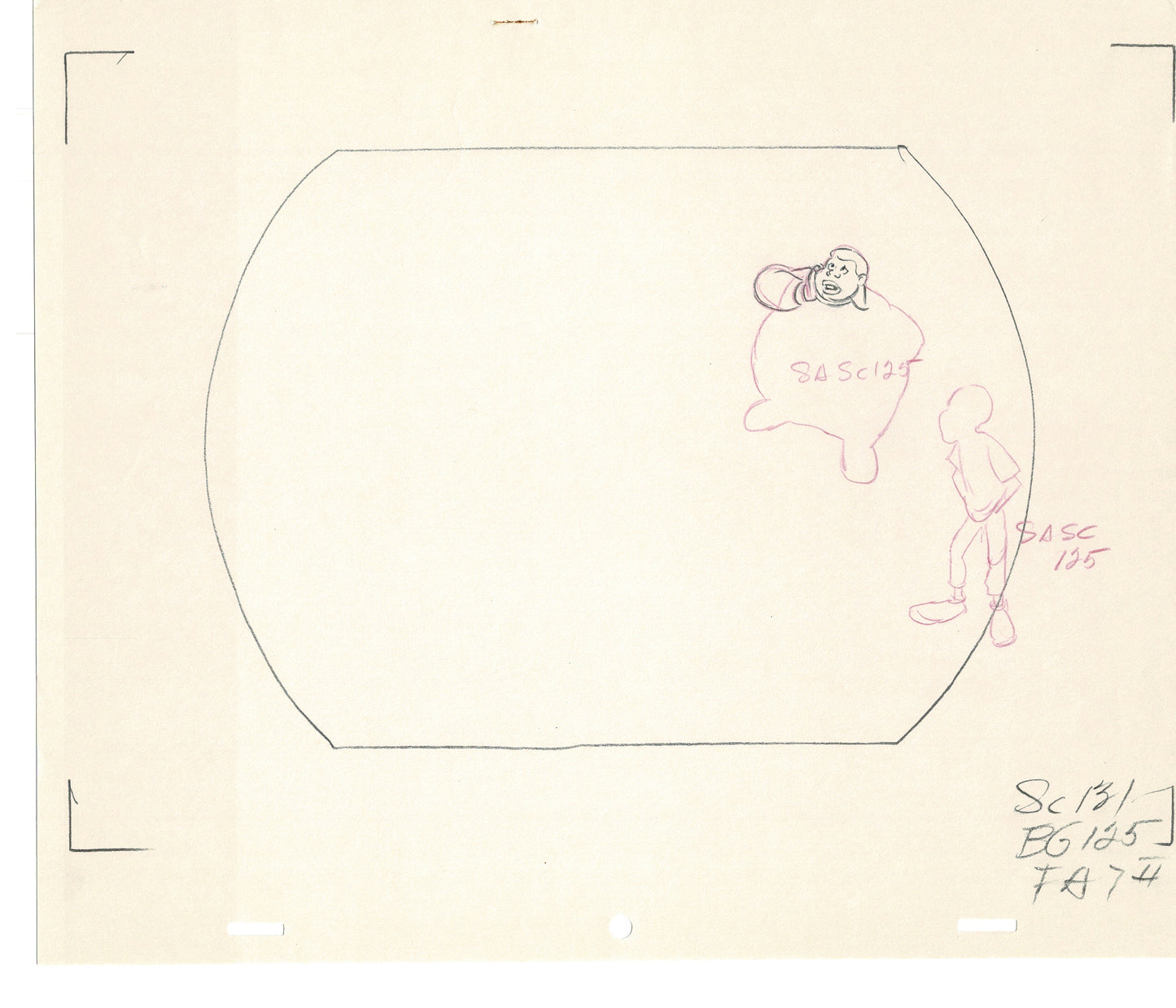 FAT ALBERT & the Gang Production Animation Cel Drawing Filmation 1972-75 dr14
