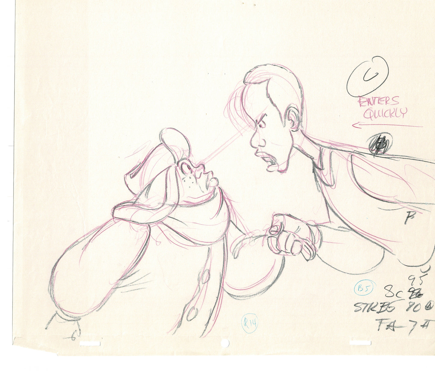 FAT ALBERT & the Gang Production Animation Cel Drawing Filmation 1972-75 dr19