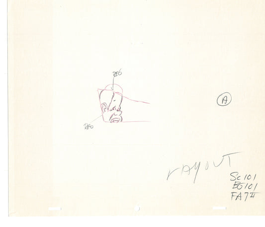 FAT ALBERT & the Gang Production Animation Cel Drawing Filmation 1972-75 dr21