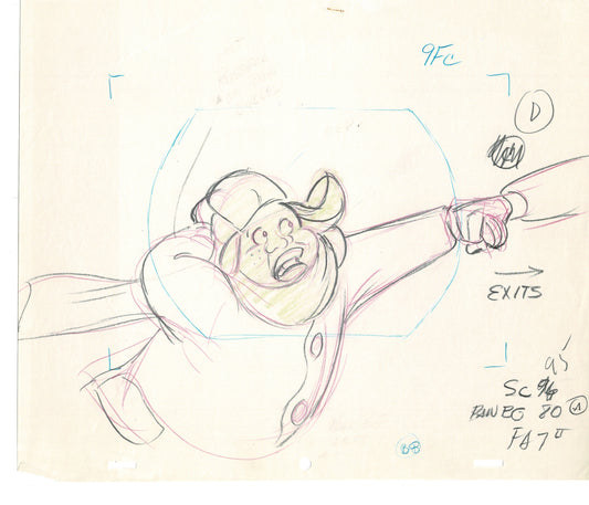 FAT ALBERT & the Gang Production Animation Cel Drawing Filmation 1972-75 dr23