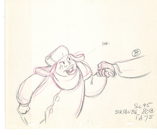 FAT ALBERT & the Gang Production Animation Cel Drawing Filmation 1972-75 dr24