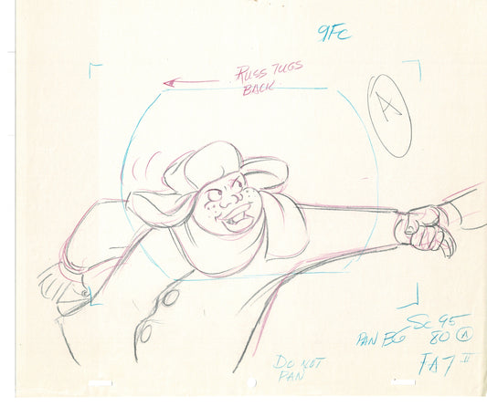 FAT ALBERT & the Gang Production Animation Cel Drawing Filmation 1972-75 dr25