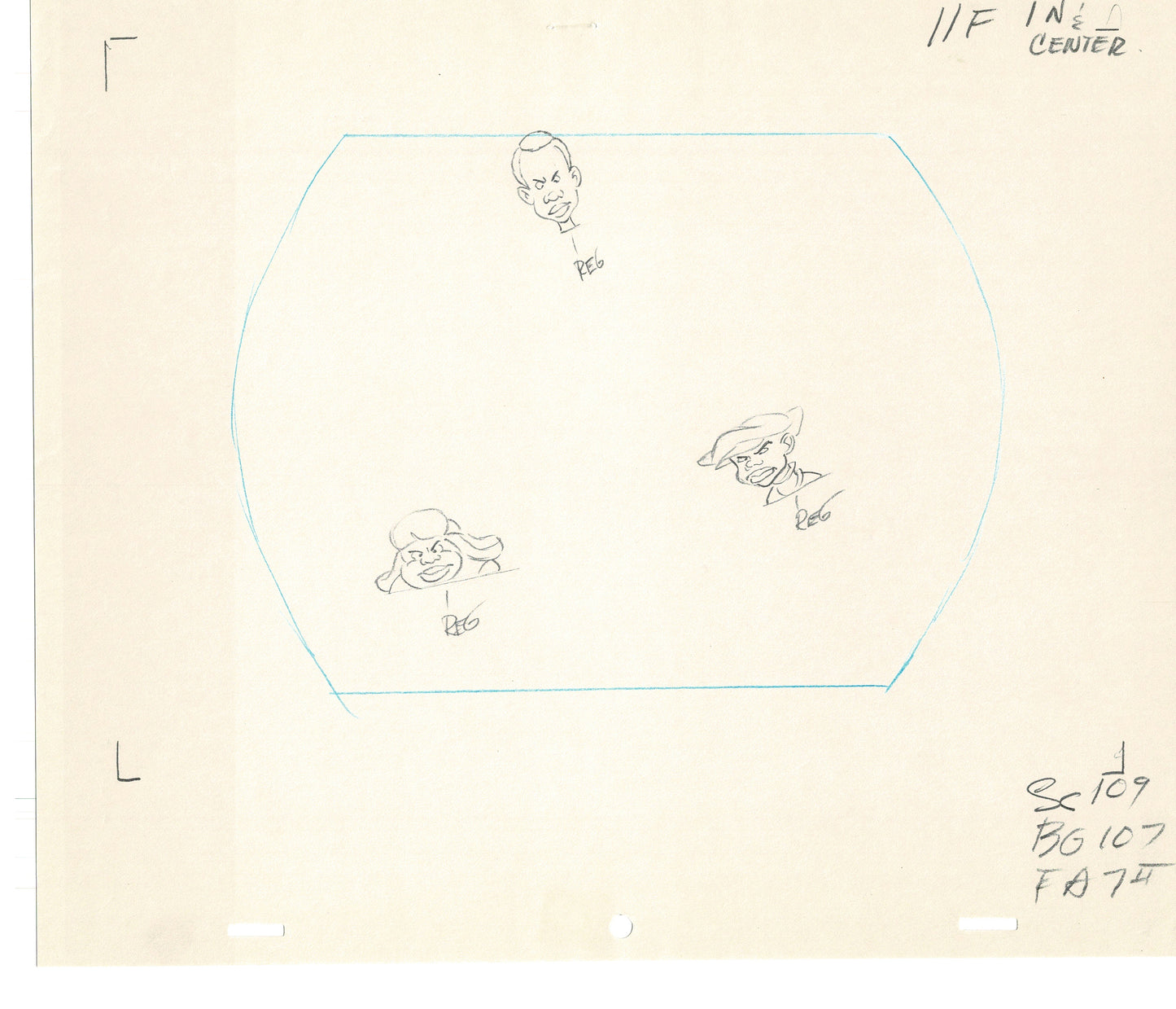 FAT ALBERT & the Gang Production Animation Cel Drawing Filmation 1972-75 dr32