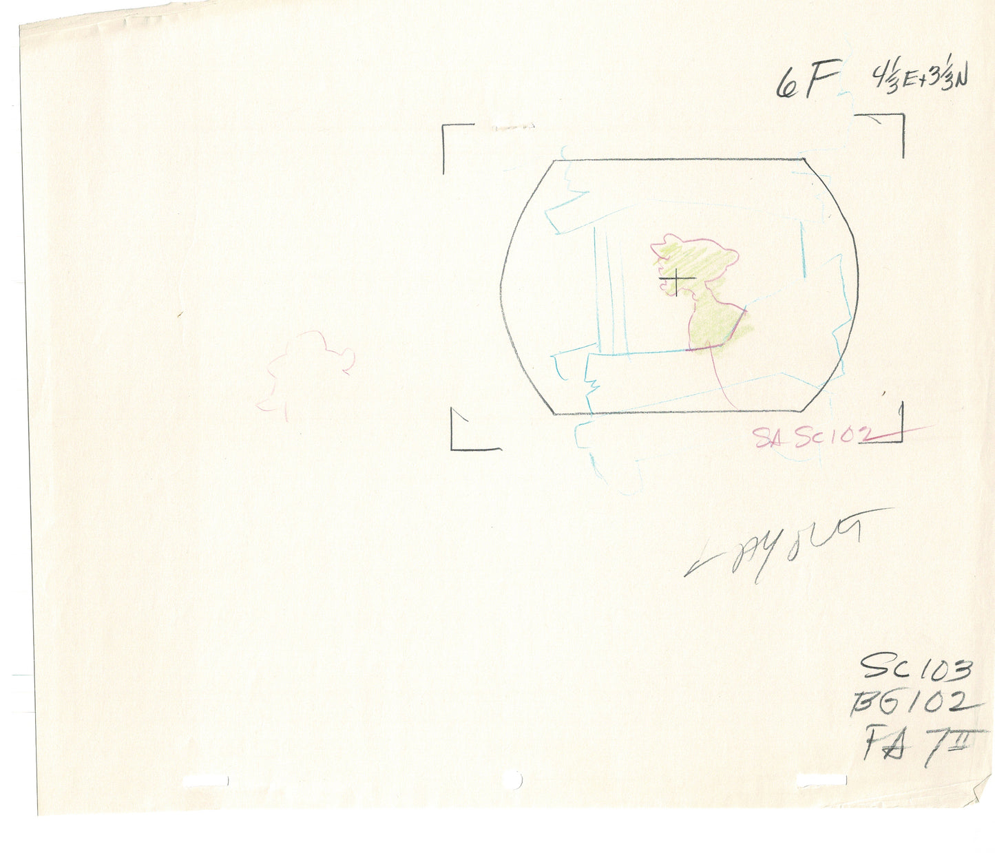 FAT ALBERT & the Gang Production Animation Cel Drawing Filmation 1972-75 dr38