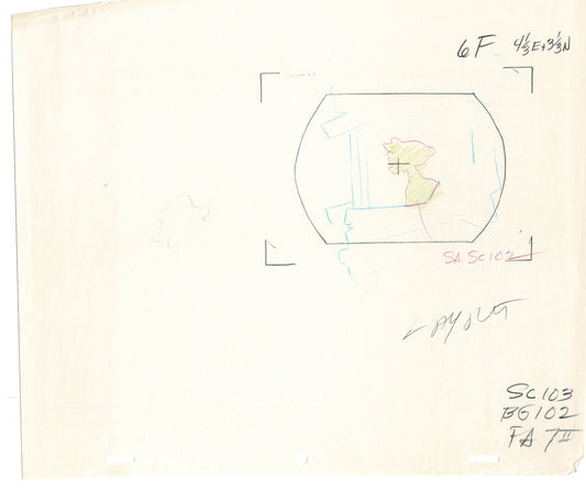 FAT ALBERT & the Gang Production Animation Cel Drawing Filmation 1972-75 dr38