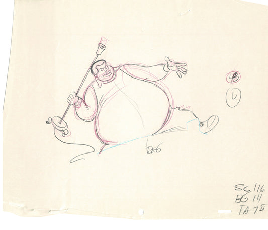 FAT ALBERT & the Gang Production Animation Cel Drawing Filmation 1972-75 dr40