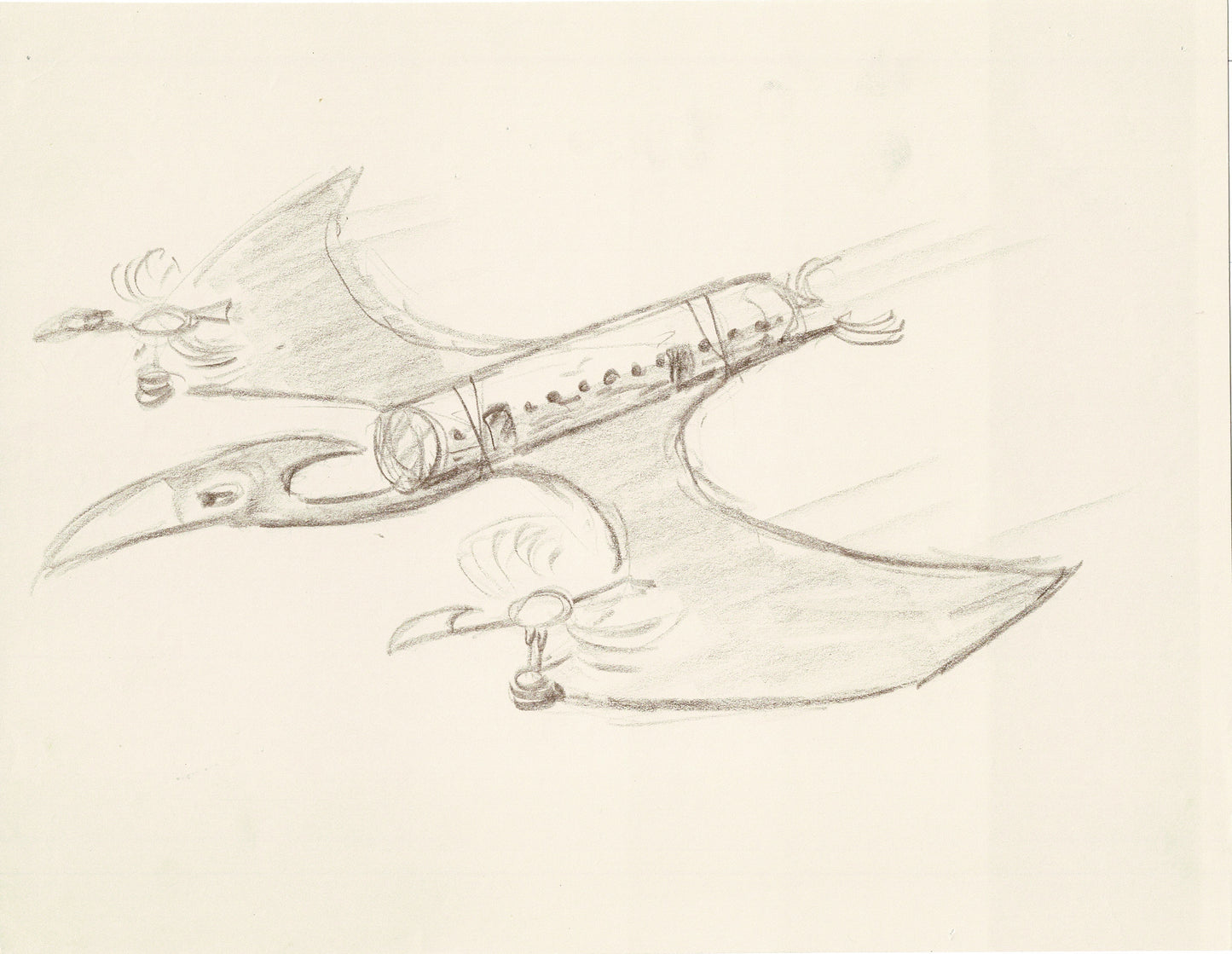 Flintstones A Man Called Flintstone 1966 Hanna-Barbera Layout Drawing by Layout Artist Bickenbach 3