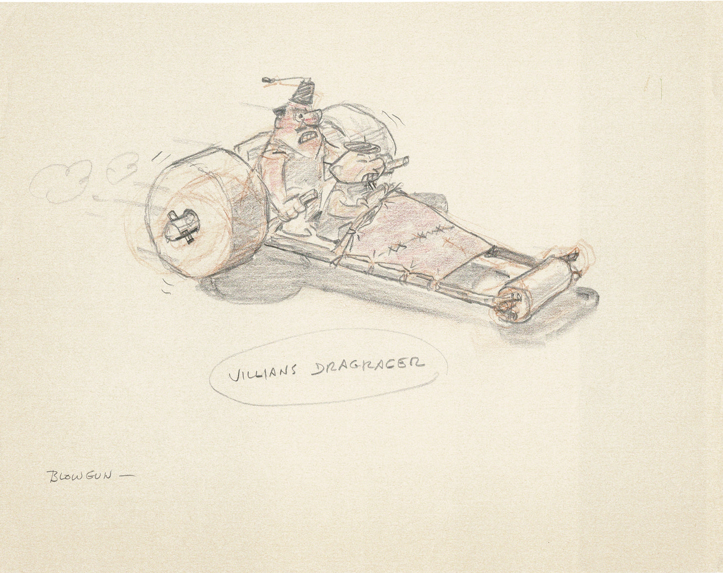 Flintstones A Man Called Flintstone 1966 Hanna-Barbera Layout Drawing by Layout Artist Bickenbach 8